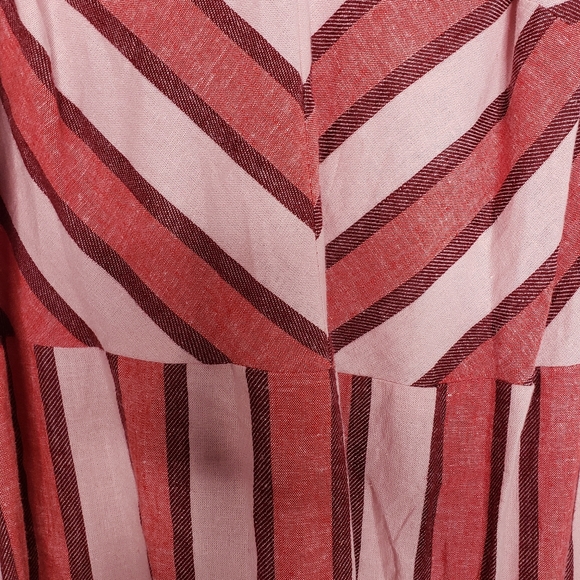 ECI New York Color Block Strip Flounce Hem Dress - Picture 4 of 7